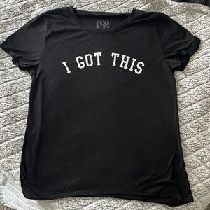 Black “I got this” T-shirt